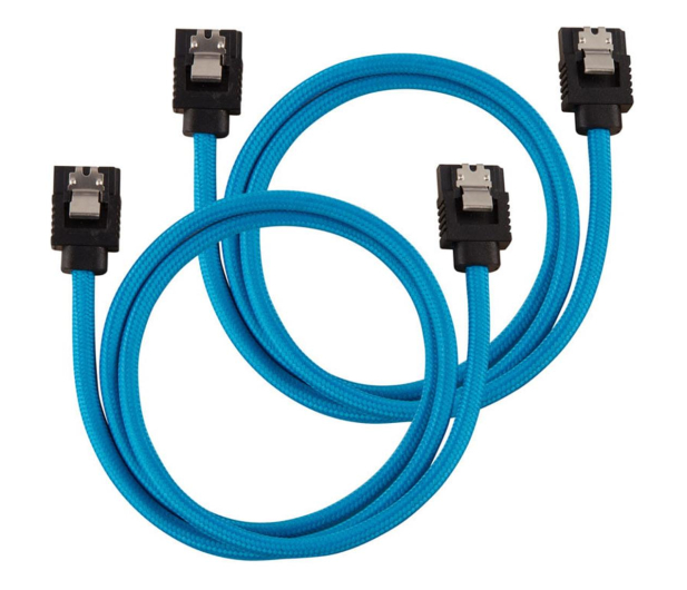 CORSAIR Premium 60cm sleeved 2szt Niebieskie CC-8900255 - 739220 - zdjęcie